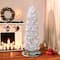 6.5ft. Pre-Lit White Pencil Northern Fir Artificial Christmas Tree, White Lights